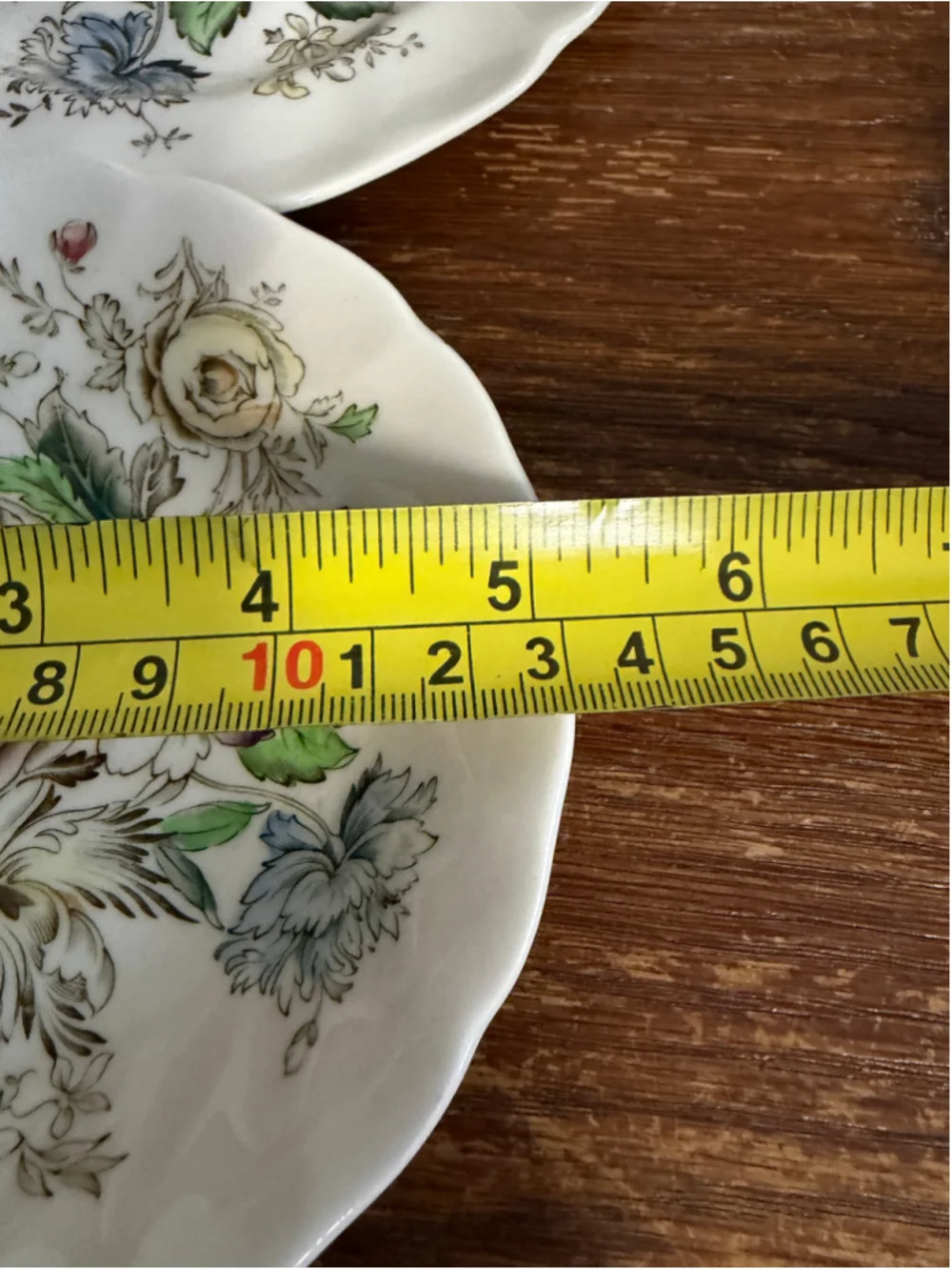 Vintage Johnson Brothers Sheraton Floral Center Bread Butter Plate & Dessert Bow
